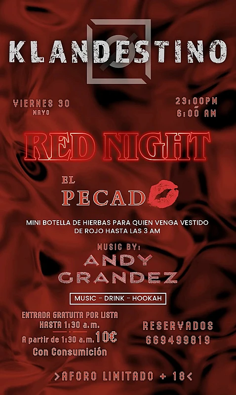 El Pecado Red Night