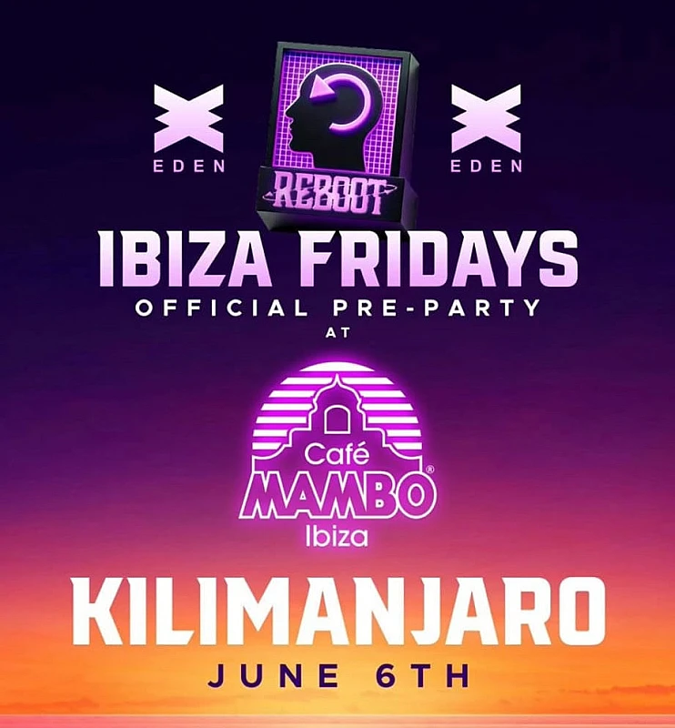 Reboot Ibiza Fridays official pre-party