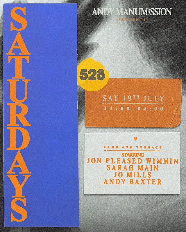 Andy Manumission presents Saturdays