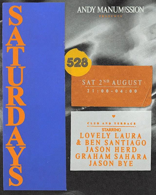 Andy Manumission presents Saturdays