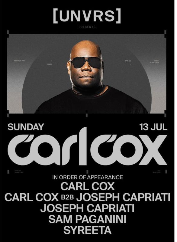 Carl Cox at UNVRS Ibiza