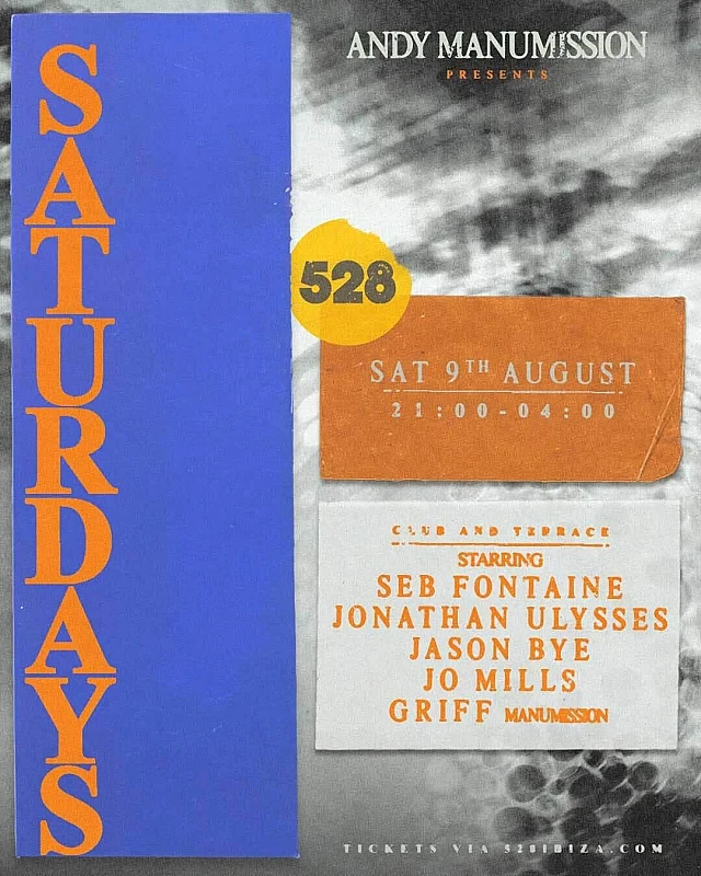 Andy Manumission presents Saturdays