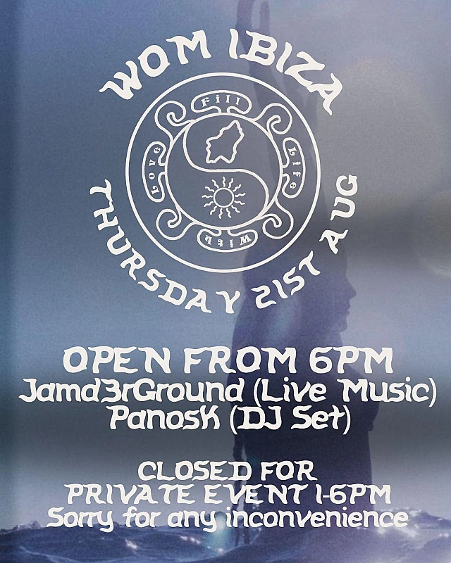 WOM Word of Mouth Radio Cafe Ibiza