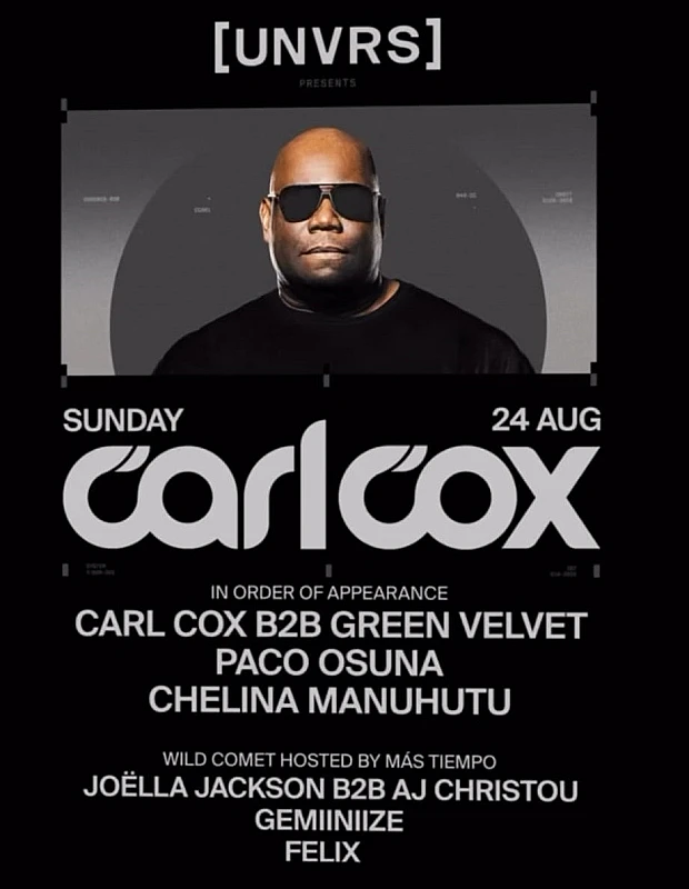 Carl Cox at UNVRS Ibiza