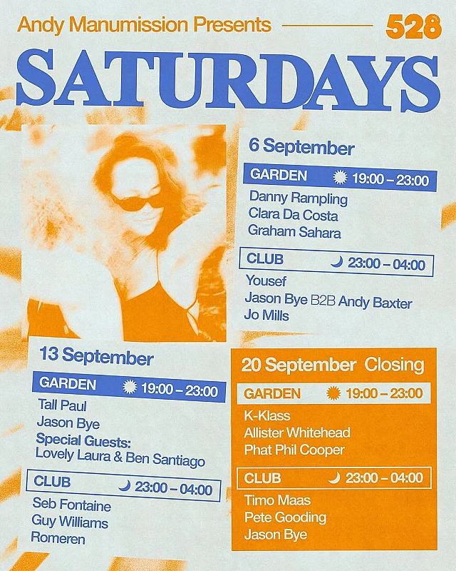 Andy Manumission presents Saturdays