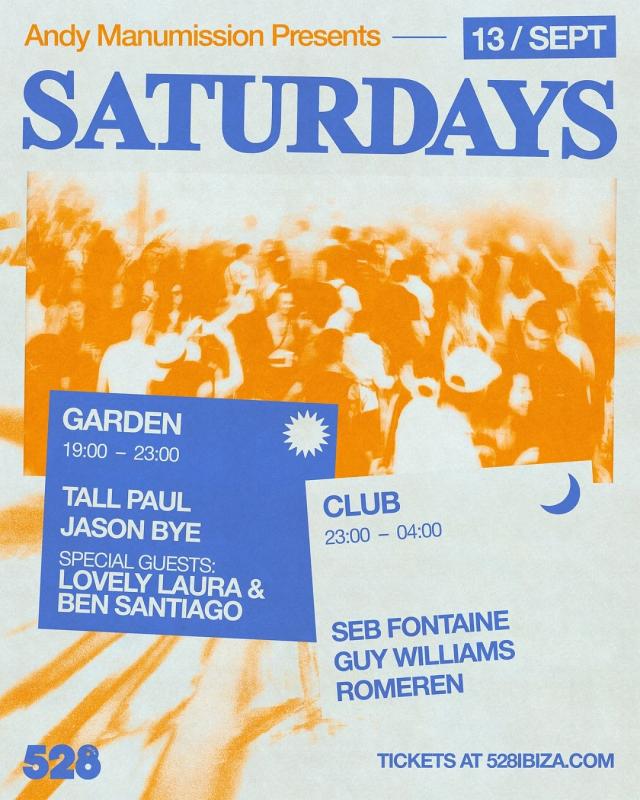 Andy Manumission presents Saturdays
