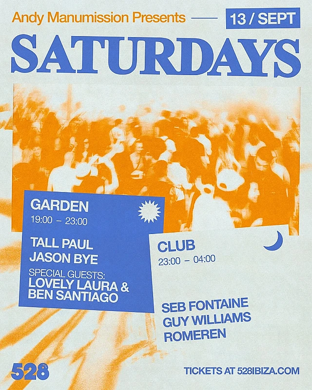 Andy Manumission presents Saturdays