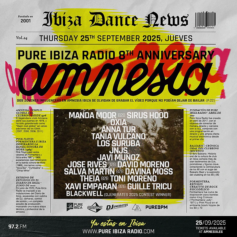 Pure Ibiza Radio 8th year Anniversary