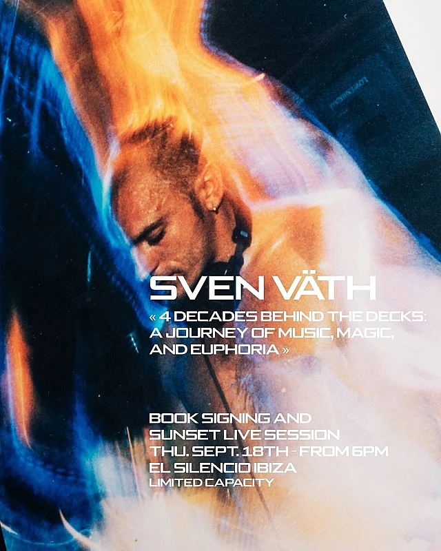 Sven Väth book signing & sunset live session