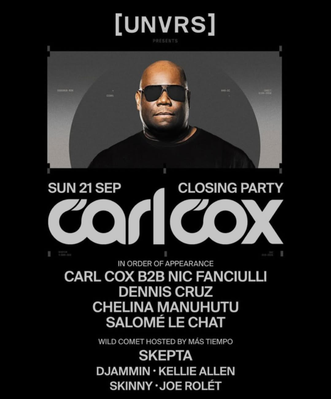 Carl Cox at UNVRS Ibiza Closing Party