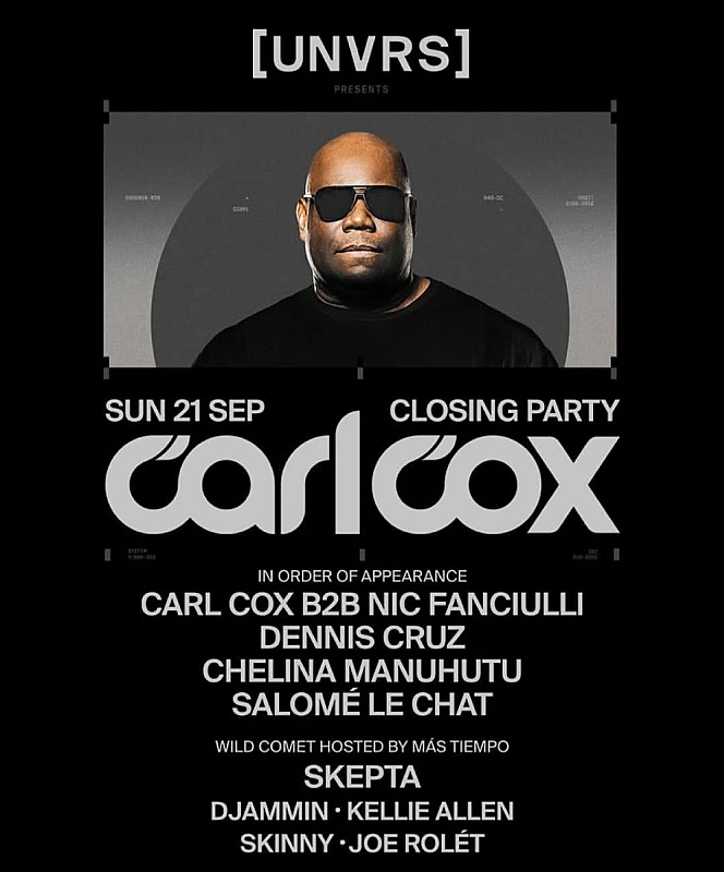 Carl Cox at UNVRS Ibiza Closing Party