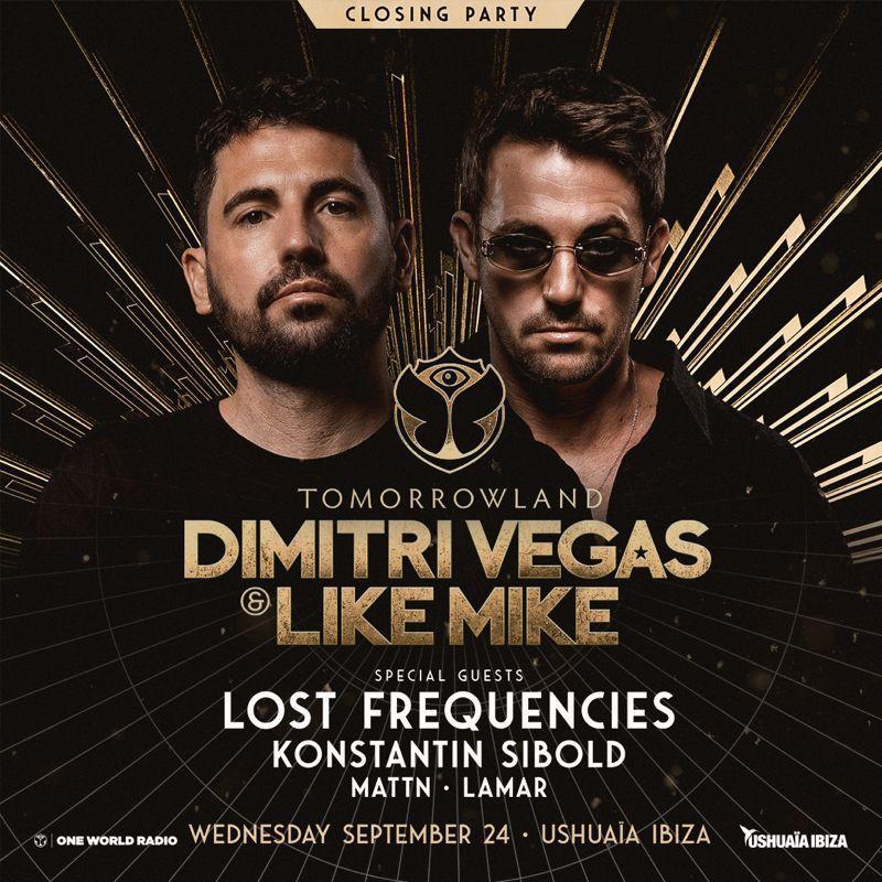 Tomorrowland and Dimitri Vegas & Like Mike Closing Party season 2025