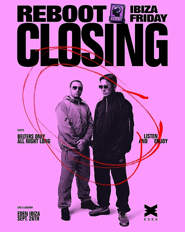 Reboot Ibiza Fridays Closing Party season 2025