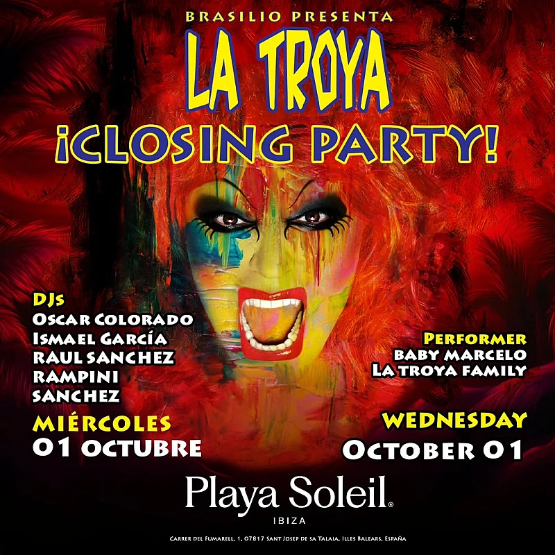 La Troya Ibiza Closing Party season 2025