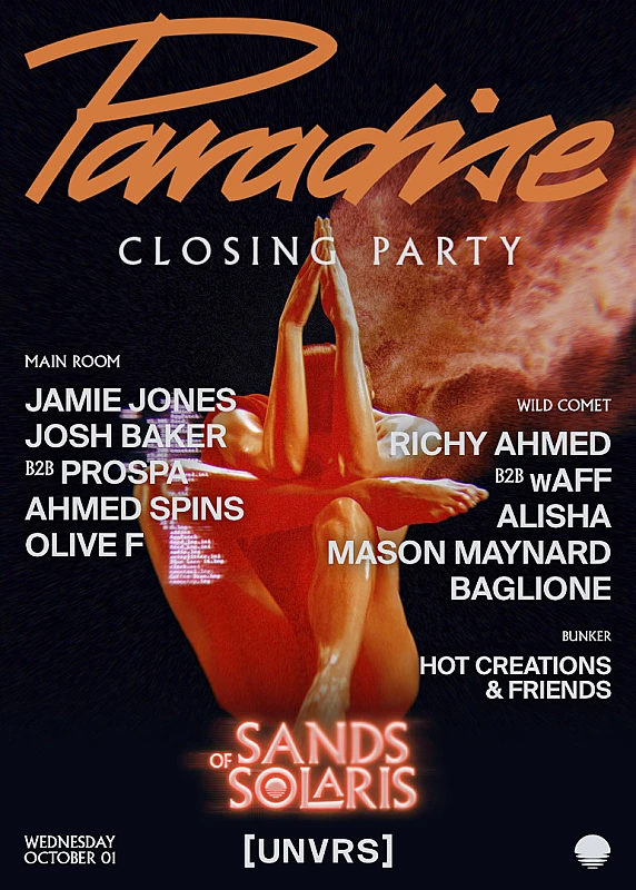Paradise Presents Sands of Solaris Closing Party season 2025