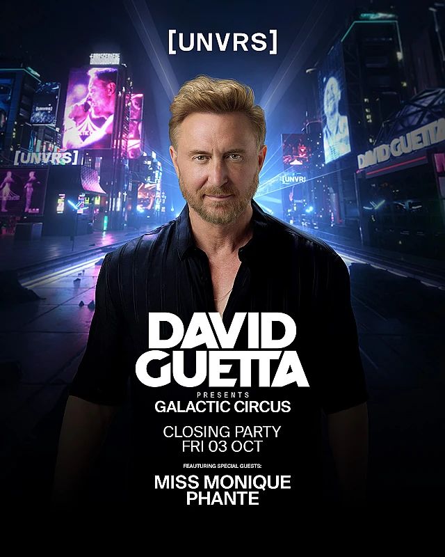 David Guetta presents Galactic Circus Closing Party season 2025