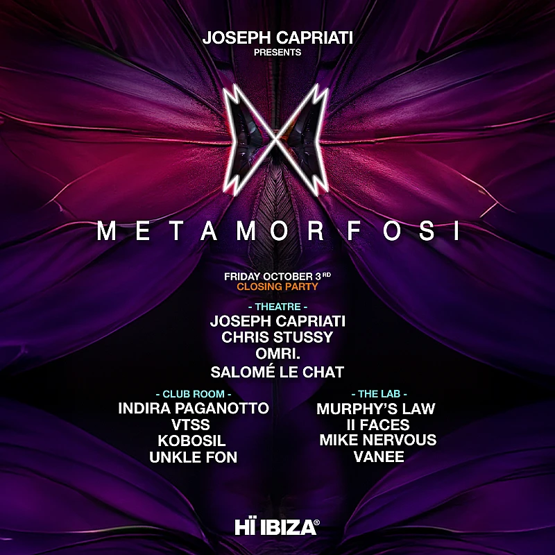 Joseph Capriati presents Metamorfosi Closing Party