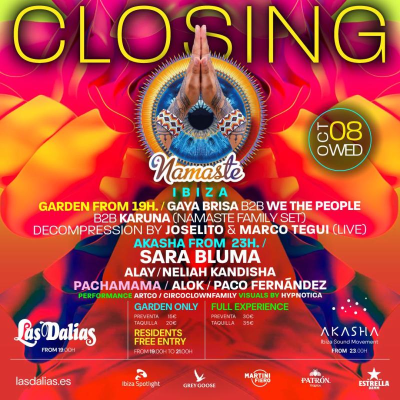 Namaste Closing Party season 2025