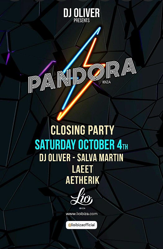 DJ Oliver presents Pandora Closing Party season 2025
