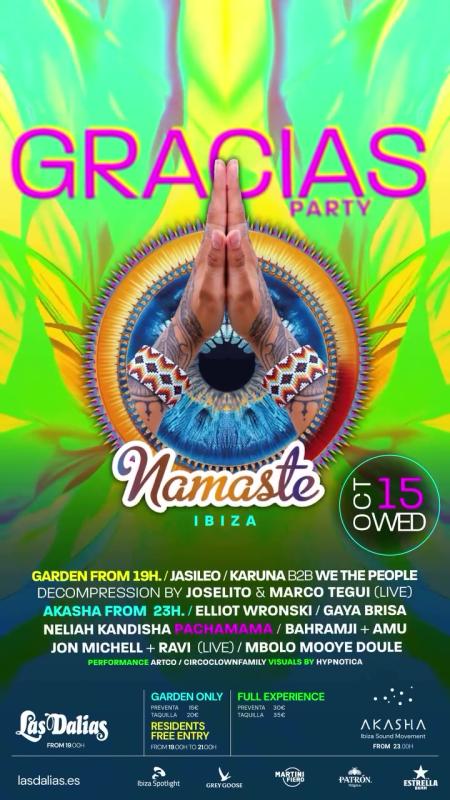 Namaste Gracias Party
