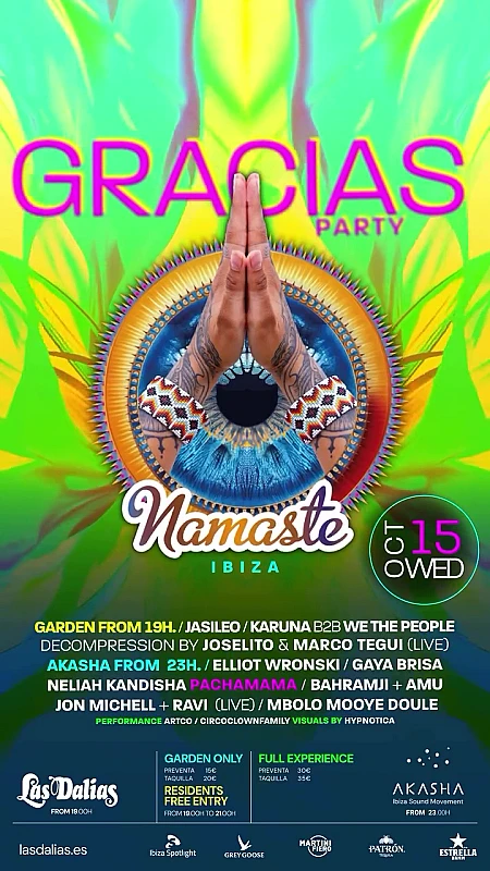 Namaste Gracias Party