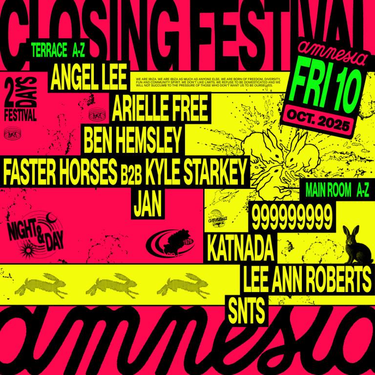 Amnesia Closing Festival day 1